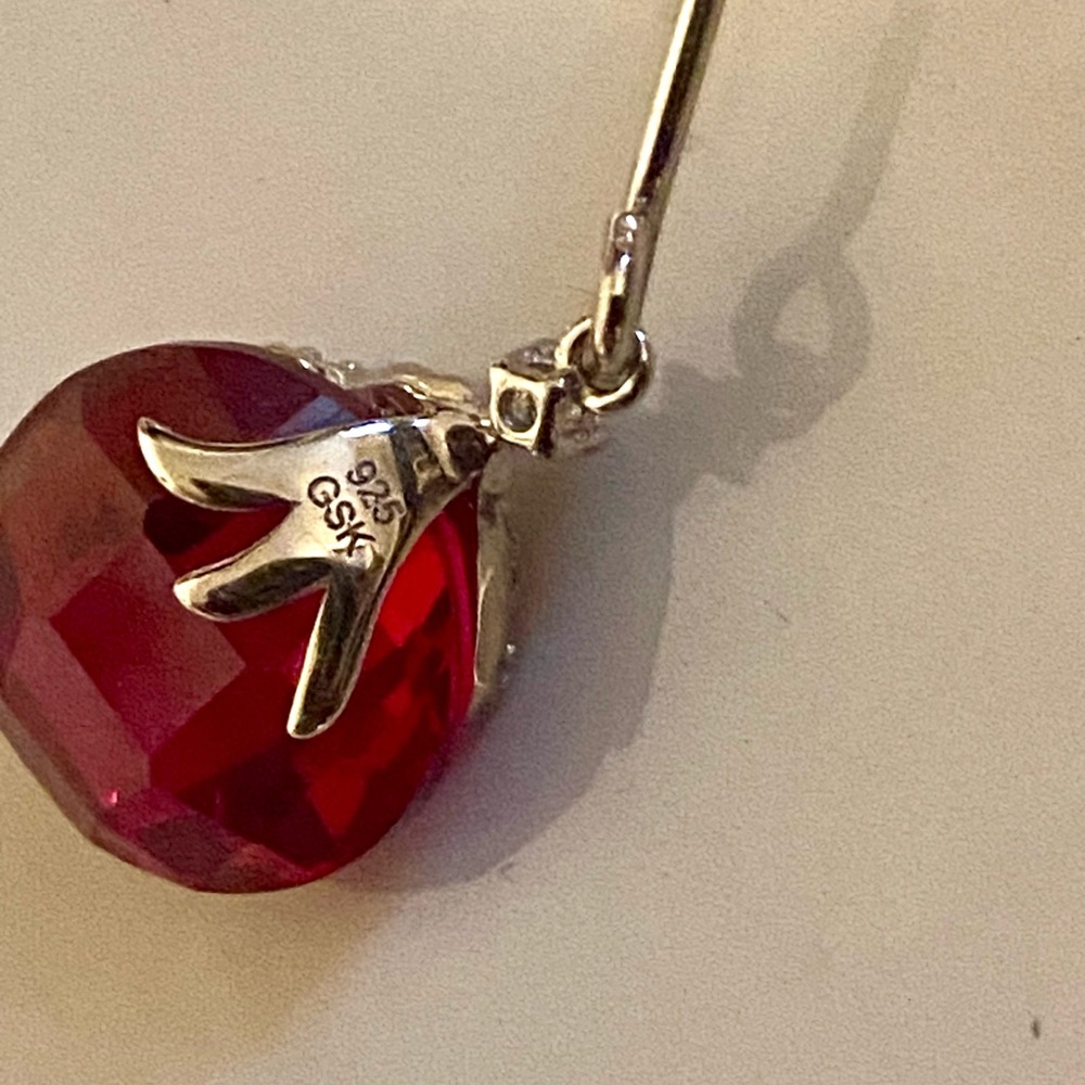 Gem Stone King Ruby Sterling Silver Earrings - image 7